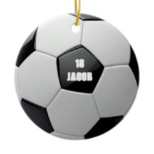 Voetbal gepersonaliseerde naam Ornament