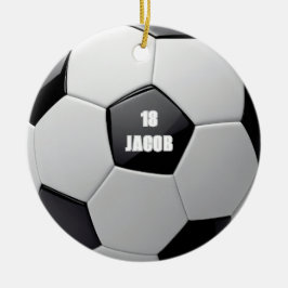 Voetbal gepersonaliseerde naam Ornament