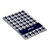 Voetbal Gepersonaliseerde naam spiral Notitieboek (Rechterzijde)