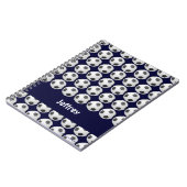 Voetbal Gepersonaliseerde naam spiral Notitieboek (Linkerzijde)