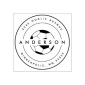 Voetbal Gepersonaliseerde naam Sport Rubberstempel (Afrduk)
