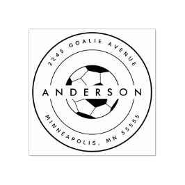 Voetbal Gepersonaliseerde naam Sport Rubberstempel