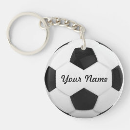 voetbal Gepersonaliseerde naam Sport Sleutelhanger