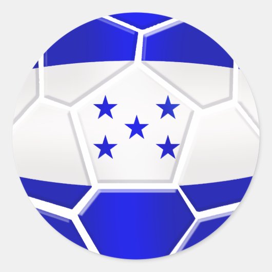 Voetbal geschenken van Los Catrachos Honduras Ronde Sticker (Voorkant)