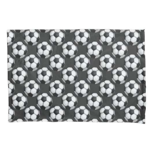 Voetbal geschilderd patroon kussensloop (Voorkant)
