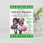 Voetbal Geslacht bekendmaking Kaart (Staand voorkant)