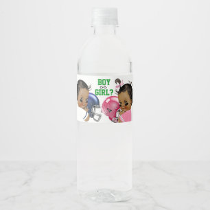 Voetbal Geslacht Onthulling Baby Waterfles Labels Etiket