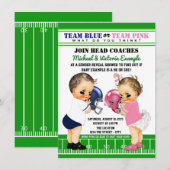 Voetbal Geslacht Reveal Shower Uitnodigingen (Voorkant / Achterkant)