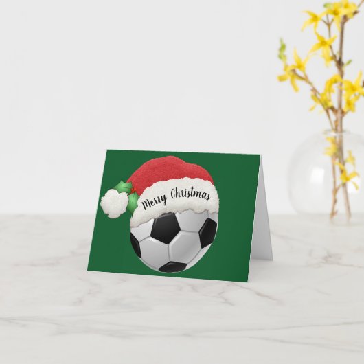 Voetbal gevouwen Wenskaart Kaart (Gele Bloem)