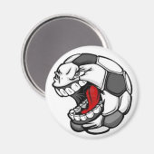 Voetbal Gezichtsmagneet Magneet (Voorkant / Achterkant)