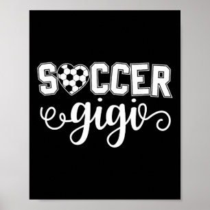 Voetbal Gigi oma sportliefhebber verjaardag Moeder Poster