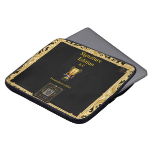 Voetbal Globaal Podium™ Signature Gepersonaliseerd Laptop Sleeve