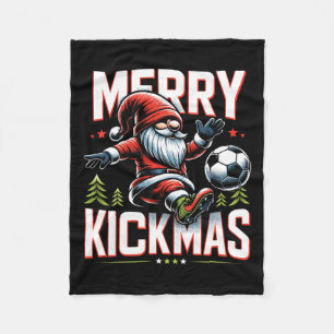 Voetbal Gnome Merry Kickmas Fleece Deken