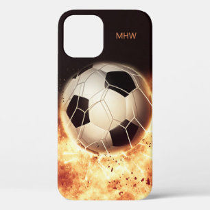 Voetbal Goal aangepaste monogram telefoongevallen Case-Mate iPhone Case