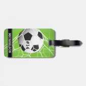 VOETBAL GOAL BAGAGELABEL (Achterkant horizontaal)