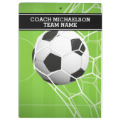 Voetbal GOAL voor coach, team, ouder of ventilator Klembord (Achterkant)