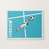 Voetbal Goalie Goalkeeper Trendy Graphic Fun Legpuzzel (Horizontaal)