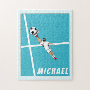 Voetbal Goalie Goalkeeper Trendy Graphic Fun Legpuzzel
