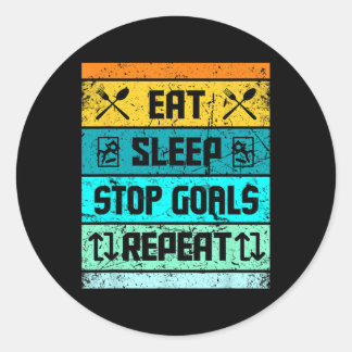Voetbal Goalie Hockey Goalie Lacrosse Voor Mannen  Ronde Sticker