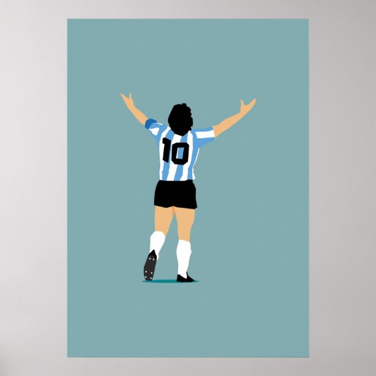 Voetbal God De Grootste Aller Tijden Poster (Voorkant)
