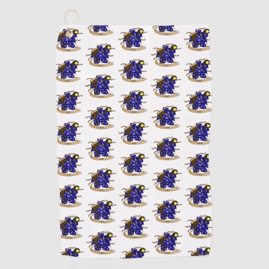 Voetbal Golfhanddoek (Voorkant)