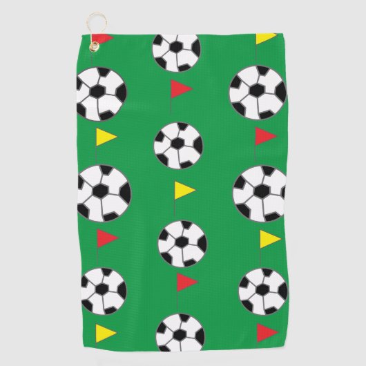 Voetbal Golfhanddoek (Voorkant)