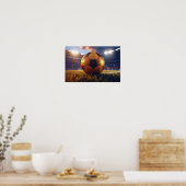 Voetbal - Gouden Bal Poster (Keuken)