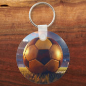Voetbal - Gouden Bal Sleutelhanger (Achterkant)
