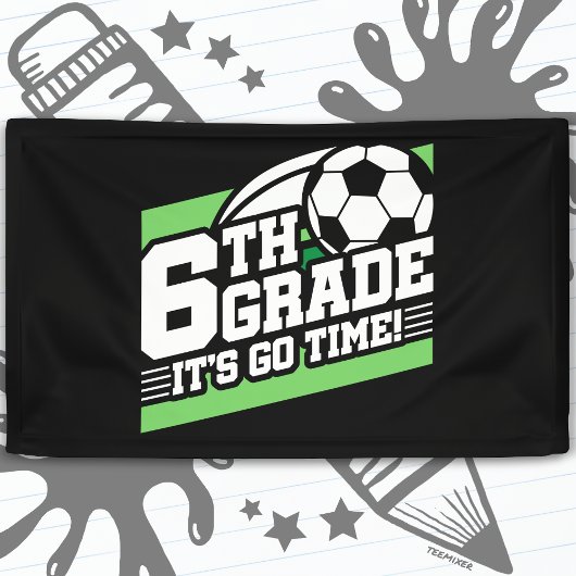Voetbal Graad 6 Eerste Dag Terug Naar School Spandoek
