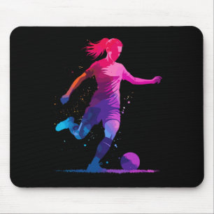 Voetbal Grafisch En Voetbal, Voor Meisjes Vrouwen Muismat