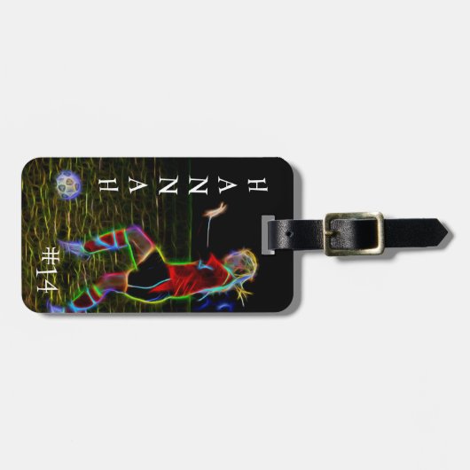 Voetbal Grafisch, Hannah, Bag Label Bagagelabel (Voorkant horizontaal)