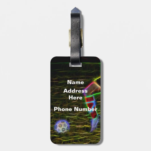 Voetbal Grafisch, Hannah, Bag Label Bagagelabel (Achterkant verticaal)