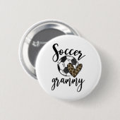 Voetbal Grammy Luipaard Grappig Voetbal Ronde Button 5,7 Cm (Voorkant /achterkant)