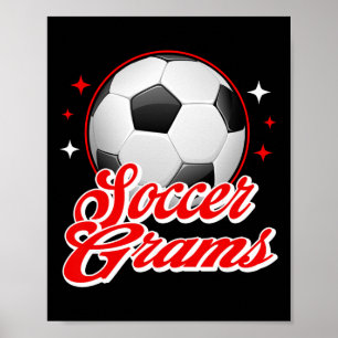 Voetbal Grams Sport Voetbalspeler Poster