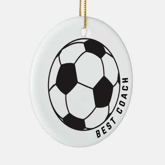 Voetbal Graphic Coach Gift Keramisch Ornament (Rechts)