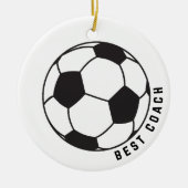 Voetbal Graphic Coach Gift Keramisch Ornament (Voorkant)