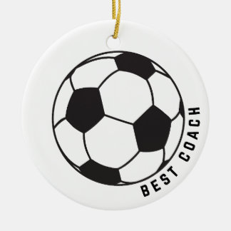 Voetbal Graphic Coach Gift Keramisch Ornament