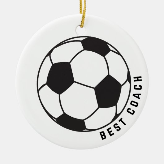 Voetbal Graphic Coach Gift Keramisch Ornament (Voorkant)