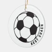 Voetbal Graphic Coach Gift Keramisch Ornament (Links)