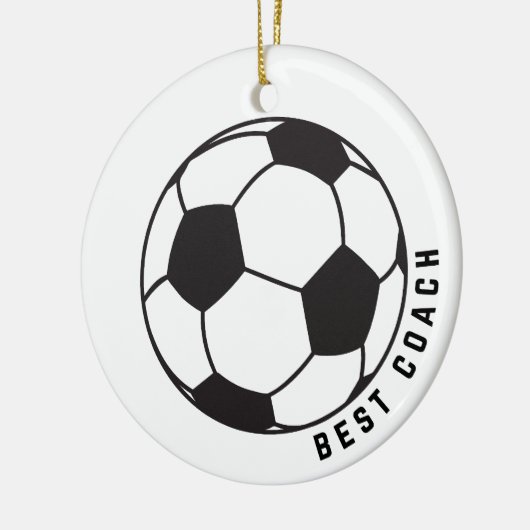 Voetbal Graphic Coach Gift Keramisch Ornament (Links)