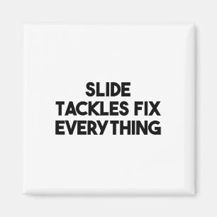 Voetbal Grappig - Slide Tackles Los Alles Op Magneet