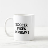 Voetbal Grappig - Voetbal Fixes Maandags Koffiemok (Links)