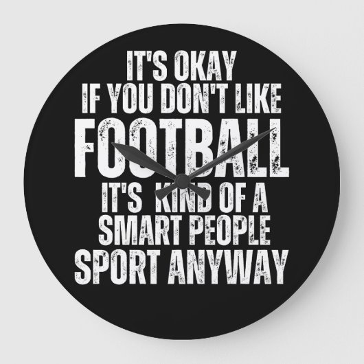 VOETBAL GRAPPIGE CITATEN GROTE KLOK (Voorkant)