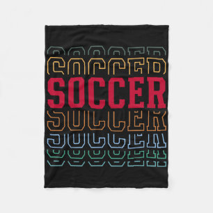 Voetbal Grappige Gelaagde Tekst Team Speler Coach Fleece Deken