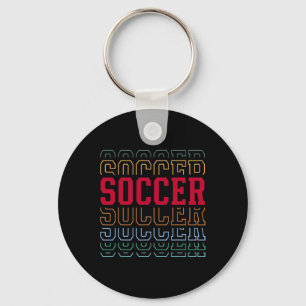 Voetbal Grappige gelaagde tekst Teamspeler Coach J Sleutelhanger