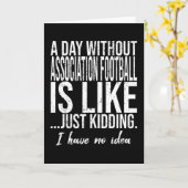 Voetbal grapquote kaart (Gele Bloem)