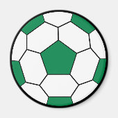 Voetbal Green Magnet (Voorkant)