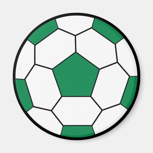 Voetbal Green Magnet (Voorkant)