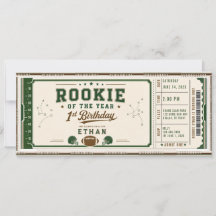 Voetbal Green Rookie 1e verjaardagsfeestje