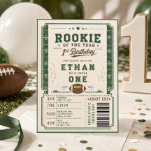 Voetbal Green Rookie 1e verjaardagsfeestje